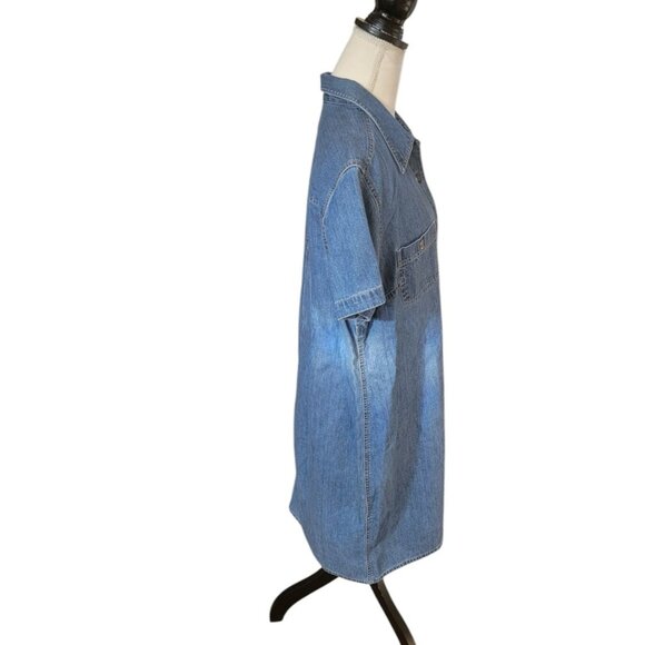 Liz Claiborne Denim Shirt Dress Size 14 - Picture 2 of 7